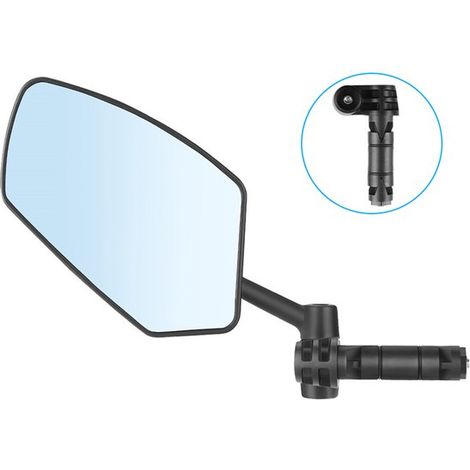 Specchietto retrovisore adatto per bicicletta, ruotabile a 360 gradi, adatto per bilance, specchietto pieghevole per bicicletta, monopattino elettrico, regolabile, girevole, montaggio su manubrio (1 p (1/5)