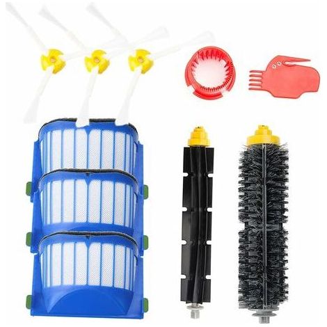 Accessoire pour iRobot Roomba Série 600 Kit d'entretien avec Brosses & Filtres pour,kit de Recharges pour Roomba Série 600 605 610 612 615 616 620 621 630 645 650 651 655 660 665 670 671 675 680 681 6 (1/5)
