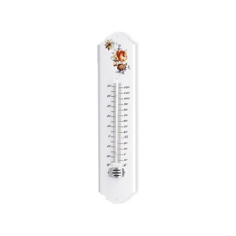 TERMOMETRO DA PARETE MONOCOLONNA METALLO SMALTATO MISURA TEMPERATURA CASA 50937