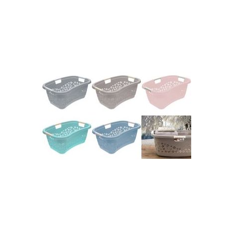 Cesto porta biancheria keeeper Gamme Lasse capacità 50 litri plastica resistente