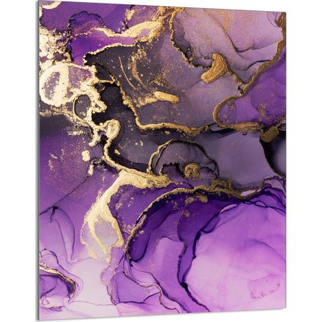 TAGLIERE IN VETRO 40x52 Viola (1/5)