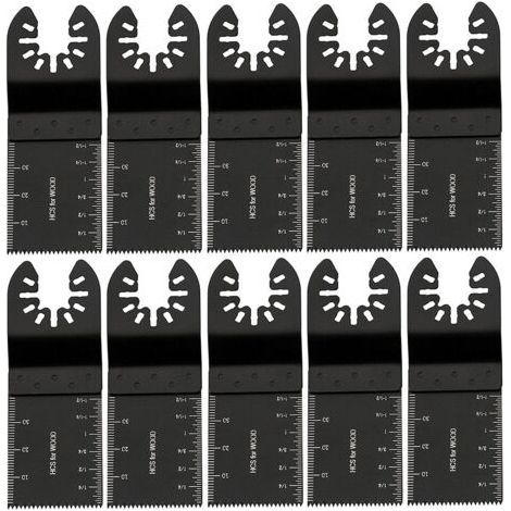 10PCS 34mm Outil Multifonction Lames Lame,Oscillante Outils en Acier au Carbone à Usages, Multiples DIY pour Scier Couper (1/5)