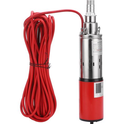 Pompe solaire immergée à vis électrique 24V DC, débit 1,5 m³/h, hauteur de refoulement 50 m, moteur sans balais, pour forage ou puit, autonome en énergie solaire (1/5)