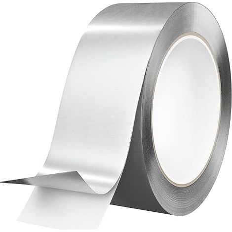 Aluminium Tape 50mm x 20m Thickness 0.1mm Metal Tape Self Adhesive Waterproof for HVAC Insulation Piping Gaskets Air Channels Exhaust Pipe Vent Dryer Stove (1/5)