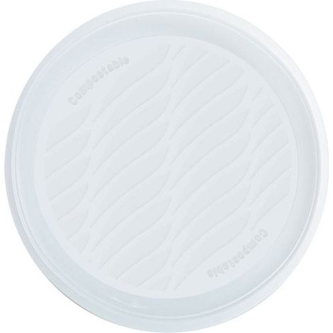 Plato plano blanco Pz 15 Natural Bibo