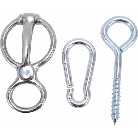 Bloqueur d'attache pour chevaux, robuste, en acier inoxydable 304 et fer galvanisé, accessoires pour remorque (1/5)