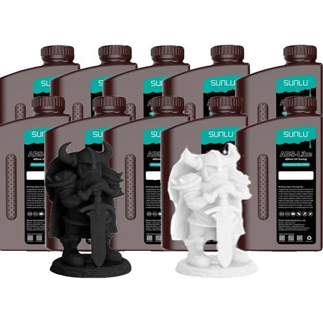 Résine d'imprimante 3D, 1000g/Bouteille, Faible Retrait, Haute Précision (1/2)