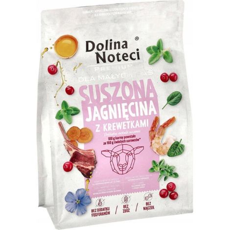 DOLINA NOTECI PREMIUM Trockenfutter für Hunde LAMM MIT GARNELEN 3 kg