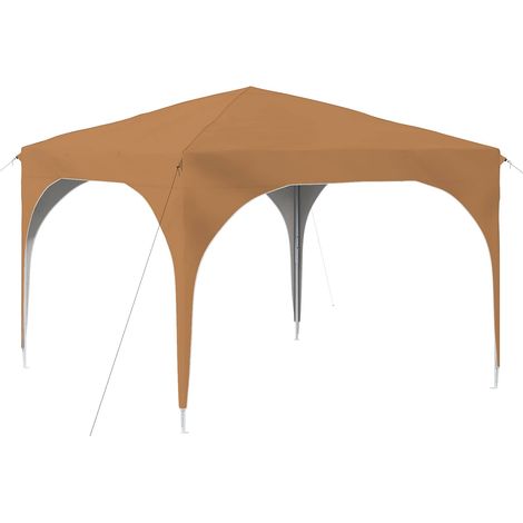 Carpa Plegable para Fiestas 290 x 290 x 245 cm Beige vidaXL (1/5)