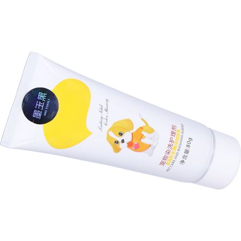 Crème colorante temporaire pour poils d'animaux, à faire soi-même, pour chiens, non toxique, outil de toilettage, 80 g (noir) (1/5)