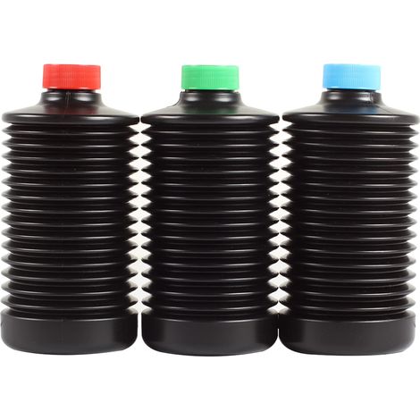 3X eTone Collapsible Storage Bottle 1L/1000ml HDPE for Darkroom Chemical Laboratory Chemical Reagent Bottle Photosensitive Material (3X Pieghevole Bottles) (1/5)