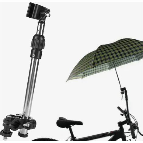 Support pour Parapluie Universel en Acier Inoxydable pour Vélo, Fauteuil Roulant et Poussette (1/5)