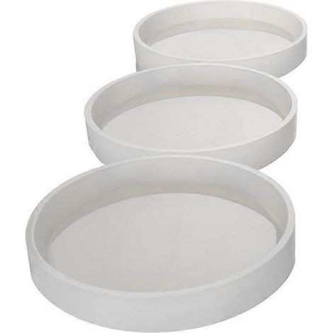 Moule en silicone rond pour sous-verres DIY, grand format, diamètre 10 cm (3,94 pouces), pour moulage avec résine ou ciment. (1/4)