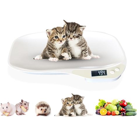 Balance miniature pour animaux de compagnie, balance pour petits animaux, balance de cuisine numérique avec affichage LED, petite balance domestique, balance portable pour chiens et chats-AquaForge (1/5)