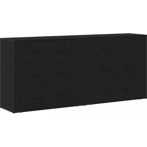 Maison Exclusive - Buffet Chêne noir 160 x 33 x 70 cm Bois d'ingénierie