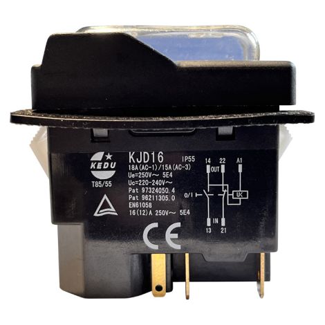 KEDU KJD16 Druckknopfschalter 250V 18A 5Pin Magnetschalter (1/5)