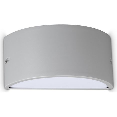 Ideal Lux REX Applique murale extérieure grise, éclairage indirect, 1 x E27 IP44