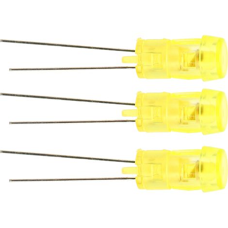 Lot de 20 diodes LED de 3 mm à monter soi-même, portables, pour expériences et projets scientifiques (lumière jaune). (1/5)