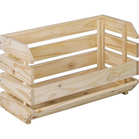 Stabile Stapelbox aus massivem Kiefernholz 353x60x285cm - Astigarraga EVCAPI.99 (1/4)