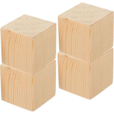 Rehausseurs de lit robustes en bois pour meubles, hauteur de chaise, lot de 8 (1/5)