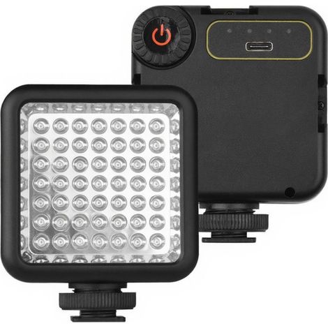 Lampe infrarouge IR49S Mini pour caméra vidéo et caméscope, batterie rechargeable intégrée, 3 supports de fixation (1/5)