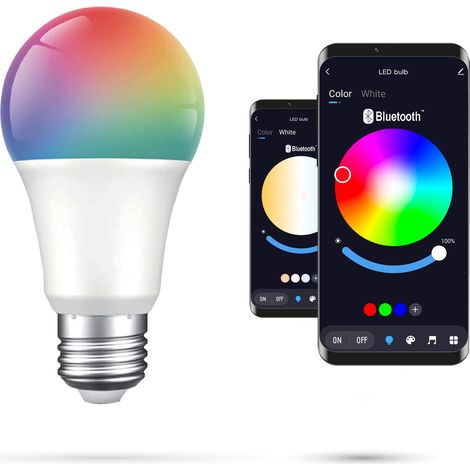 Tuya 10W Bluetooth E27 RGBCCT Glühbirne Warm, Kalt, Neutral, Bunt RGB (1/5)