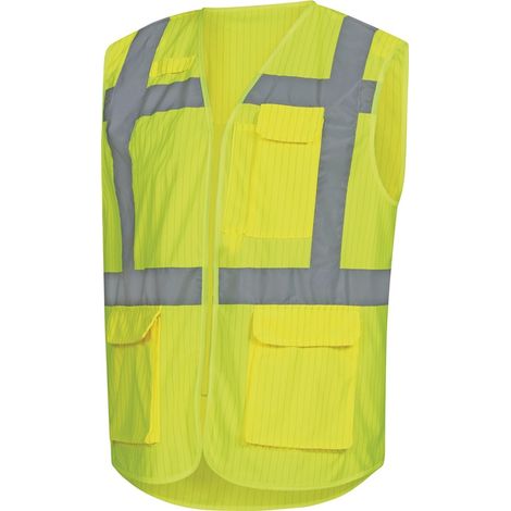 Gilet de signalisation 7119 Gr.XL jaune fluo EN ISO 13688/EN ISO 20471/EN 1149 (1/4)