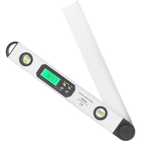 Niveau à bulle numérique, niveau électronique en alliage d'aluminium, 0-225°, écran LCD haute définition, argent (1/5)