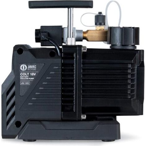 Pompe à vide climatisation sur batterie 18V – Moteur Brushless – Compatible fluides A2L/A3 – Débit max 20L/min – Adaptateurs Milwaukee et Makita – Javac