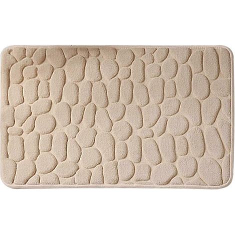 Saugfähige, rutschfeste Badematte, 40 x 60 cm, aus Memory-Schaum, Massagematte für die Dusche, waschbar
