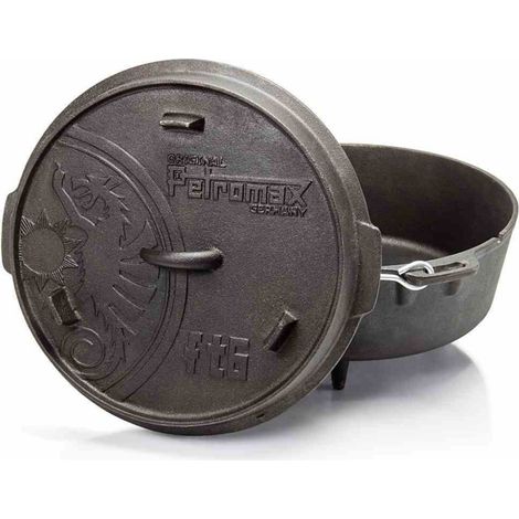 Petromax Feuertopf ft6 mit Füßen 5,5 Liter Gusseisen 36,5x20x33 cm Dutch Oven