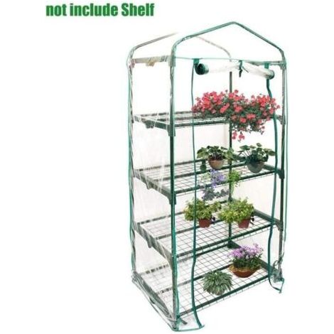 PVC-Gewächshausabdeckung zur Überwinterung, Pflanzenzelt, kleines Gartengewächshaus, Balkon oder Terrasse, ideal für Tomaten. (1/5)