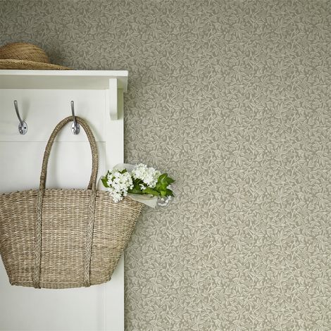 Papier peint intissé Laura Ashley Nutgrove Lichen1005 x 52cm Beige (1/5)