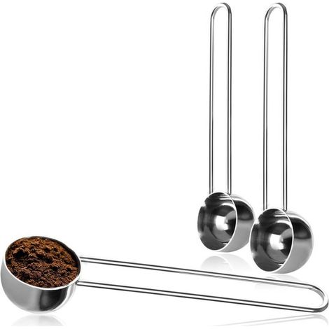 cucharas medidoras de acero inoxidable para café: cucharas medidoras para té，15 ml)