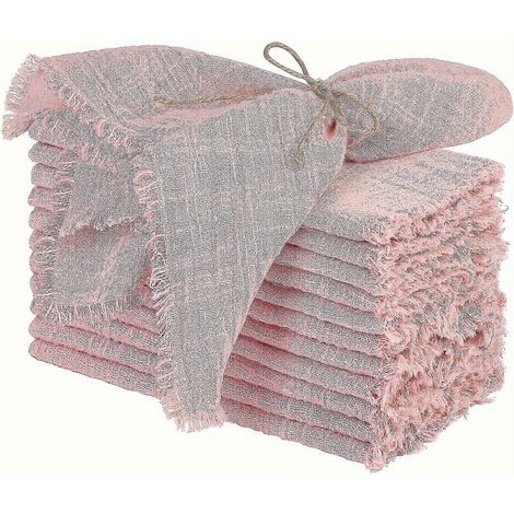 Serviettes de table lavables style ferme pour mariage et baby shower