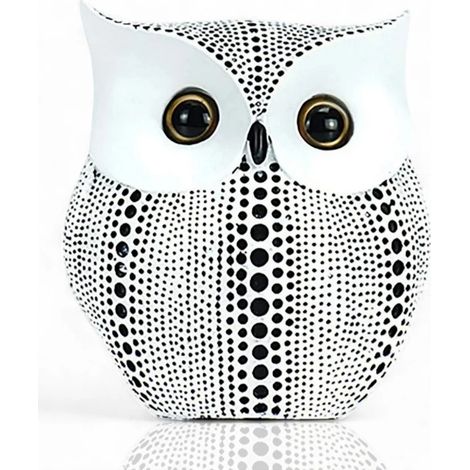 Figura decorativa de búho - Blanca (1/5)