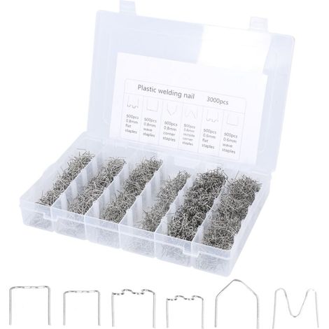 Fil à souder pour pare-chocs de voiture, pour Machine à souder les plastiques, goujons, réparation d'apparence, Kit d'agrafes, ensemble pré-découpé Standard (1/4)