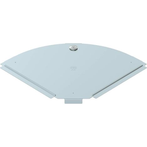 OBO Bettermann Deckel für 90°-Bogen B200mm Stahl bandverzinkt Zink/Aluminium, Double Dip, 6036954