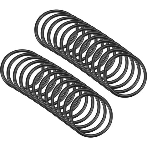 30mm x 25mm x 2,5mm Nitrile Caoutchouc Joints toriques x 25 Pièces Rond Joint Rondelle pour Robinet Plomberie Réparation Étanchéité Connexion [Noir] (1/5)
