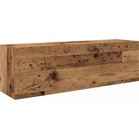 Maison Exclusive - Bad-Wandschrank Altholz-Optik 100x25x30 cm Hol