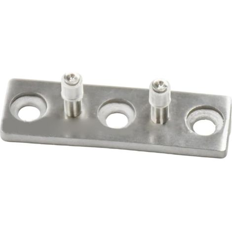 Guide de sol pour porte de grange coulissante inox, réglable (1/5)