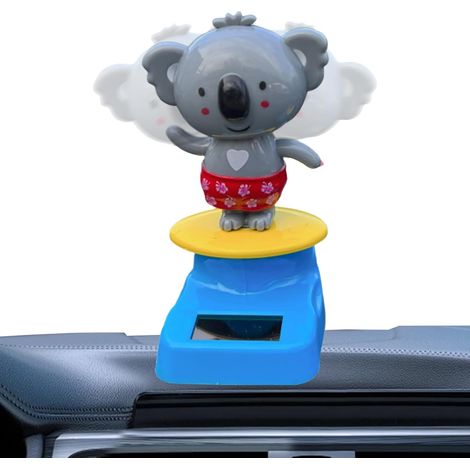 Figurines dansantes solaires - Décoration d'intérieur en forme de koala - Pour camion, SUV, voiture, berline (1/5)