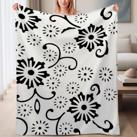Couverture polaire moelleuse pour salon et détente 60x80 pouces, polyvalente pour lit, canapé, voyage, camping (1/4)