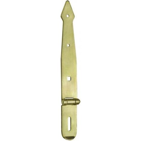 Piastra portalucchetto snodata 200 x 35 x 3,0 mm. - zincato giallo