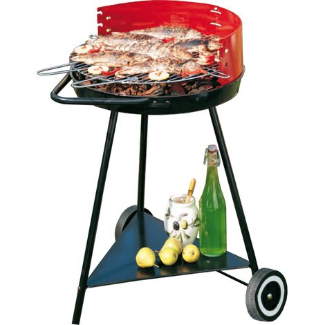 Bambu Grillplatte Mallorca 51 cm mit Rollen