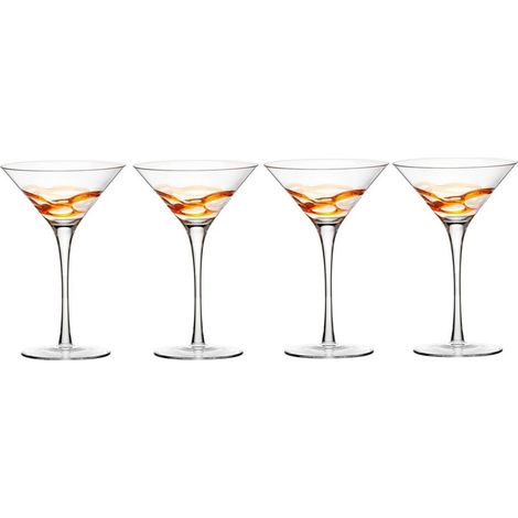 Bormioli Rocco bicchieri Ceralacca arancione set 4 pezzi 24 cl