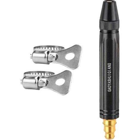 Versatile High Pressure Spray Nozzle For Car Wash And Garden Irrigation Comes With 2 Easy To Install Clamps Multicolor (1/4)