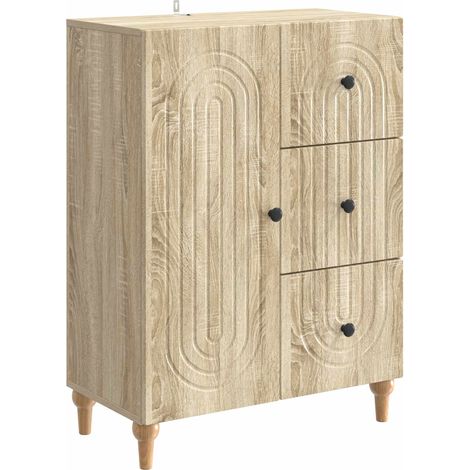 Aparador Roble Sonoma 66 x 34,5 x 90 cm Madera de Ingeniería vidaXL