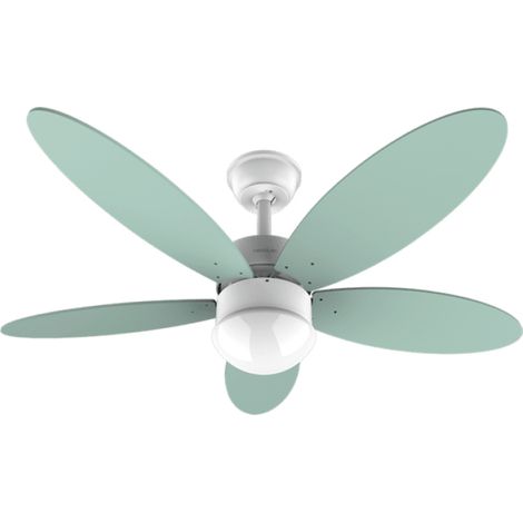 Cecotec Ventilador de Techo con Luz EnergySilence Aero 4260 Mint. 40 W, Motor DC, Diámetro 42” con 5 Aspas Reversibles, Luz LED