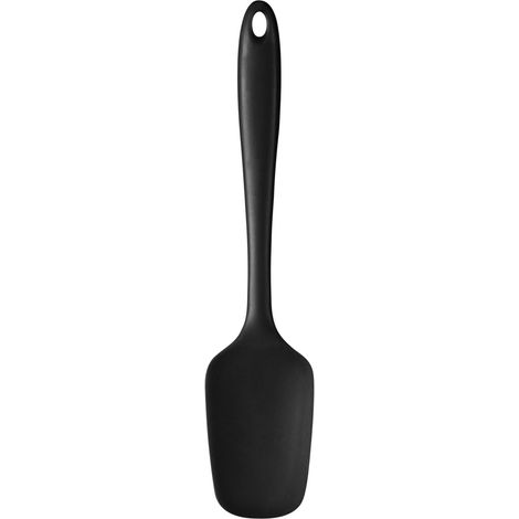 Interiors By Premier Black Silicone Turner,Heatproof Kitchen Spatula,Turner With Paddle For Flipping,Tapered Handle Spatula (1/2)